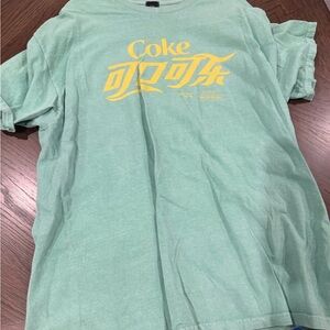 River Island Green and Yellow Short Sleeve Tee